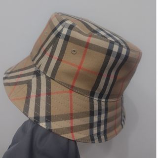 BURBERRY - バーバリー バケットハット ベージュ チェック柄 BURBERRY - バーバリー バケットハット ベージュ チェック柄