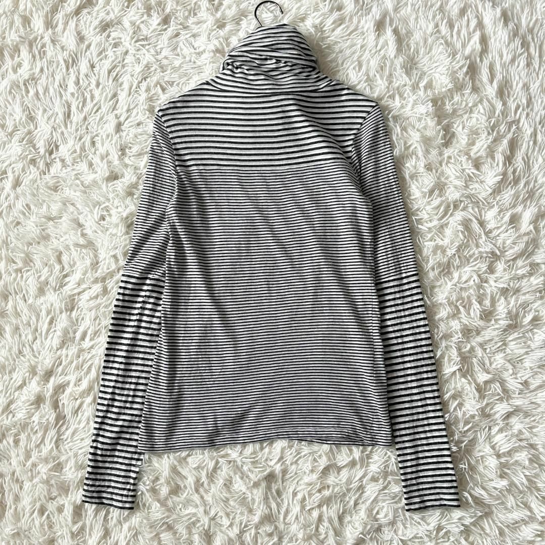 CHANEL - ⑪38☆シャネル ストライプ タートルネック 長袖 CHANEL - ⑪38☆シャネル ストライプ タートルネック 長袖
