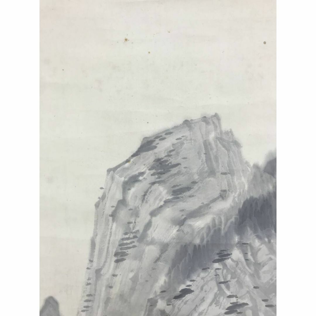 真作/河村李軒/渓山水図/渓谷山水図/山水図/掛軸☆宝船☆AF-562 真作/河村李軒/渓山水図/渓谷山水図/山水図/掛軸☆宝船☆AF-562