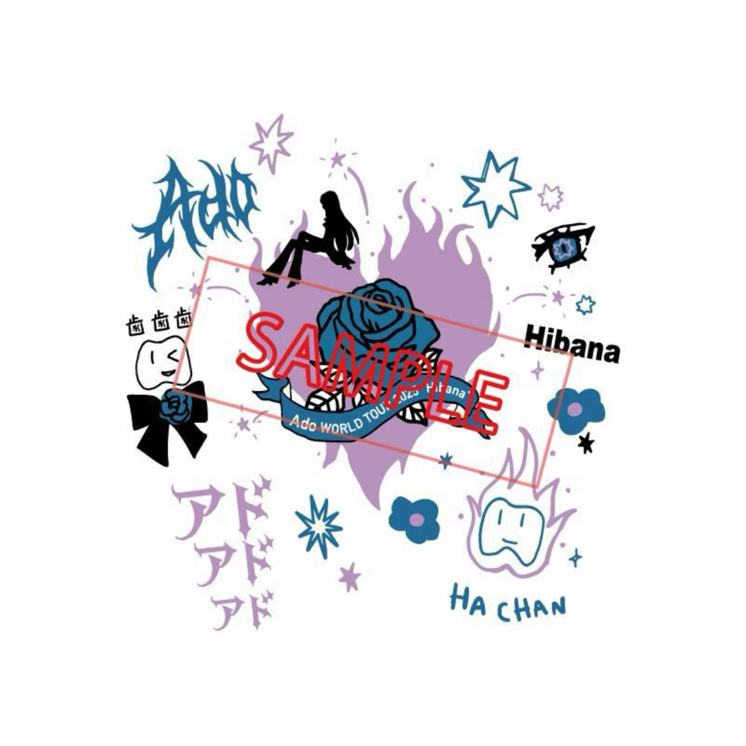 Tシャツ Ado ファッショナブル「Hibana」Tシャツ-d 小 Mサイズの Tシャツ Ado ファッショナブル「Hibana」Tシャツ-d 小 Mサイズの
