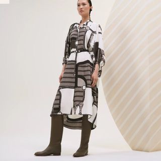 HERMES - エルメス ノースリーブコットンワンピース レディース HERMES - エルメス ノースリーブコットンワンピース レディース