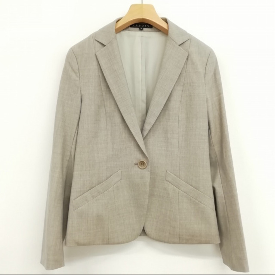 Theory - フォーマル パンツ スーツ セットアップ 2 グレージュ Theory - フォーマル パンツ スーツ セットアップ 2 グレージュ
