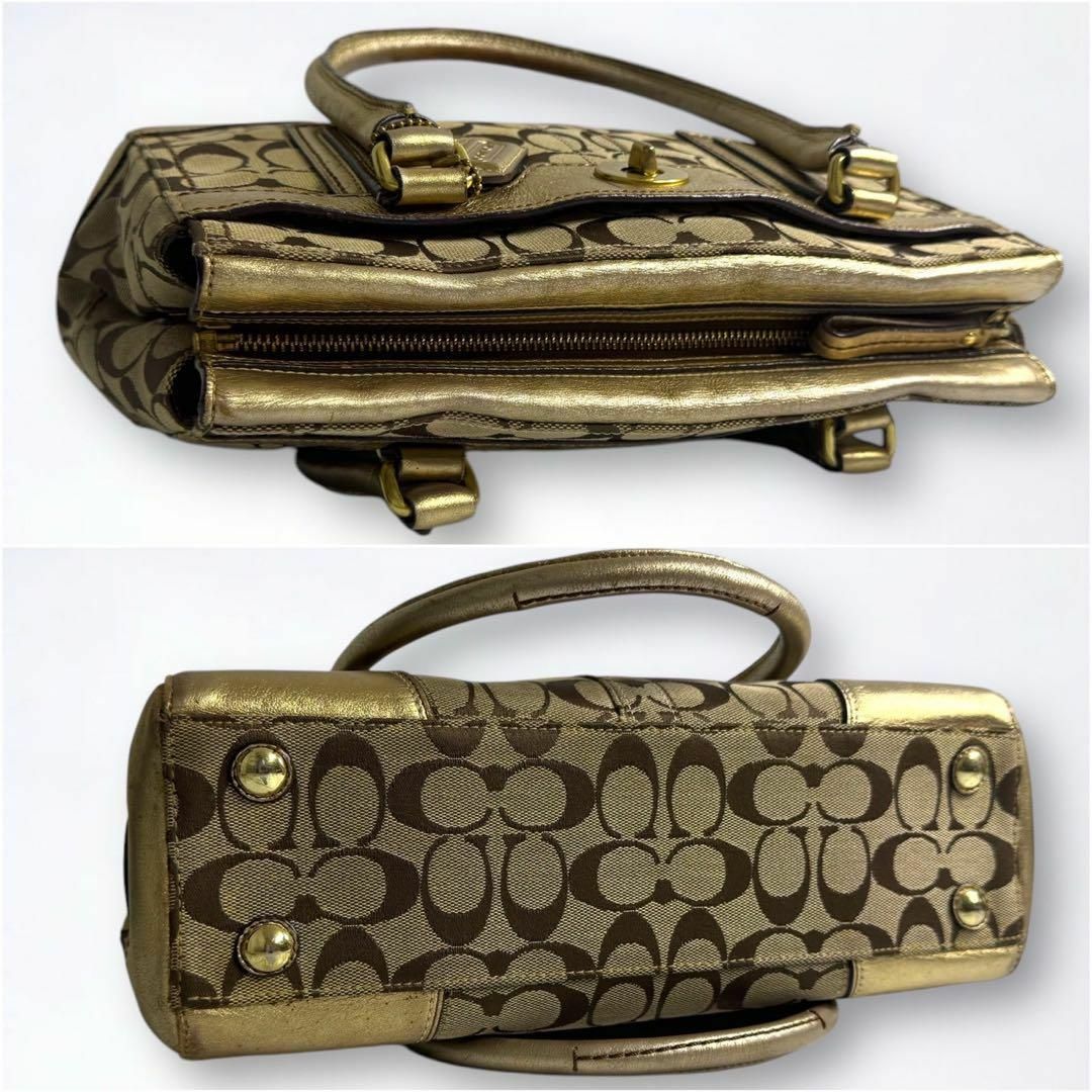 COACH - 人気 COACH コーチ シグネチャー ハンドバッグ COACH - 人気 COACH コーチ シグネチャー ハンドバッグ