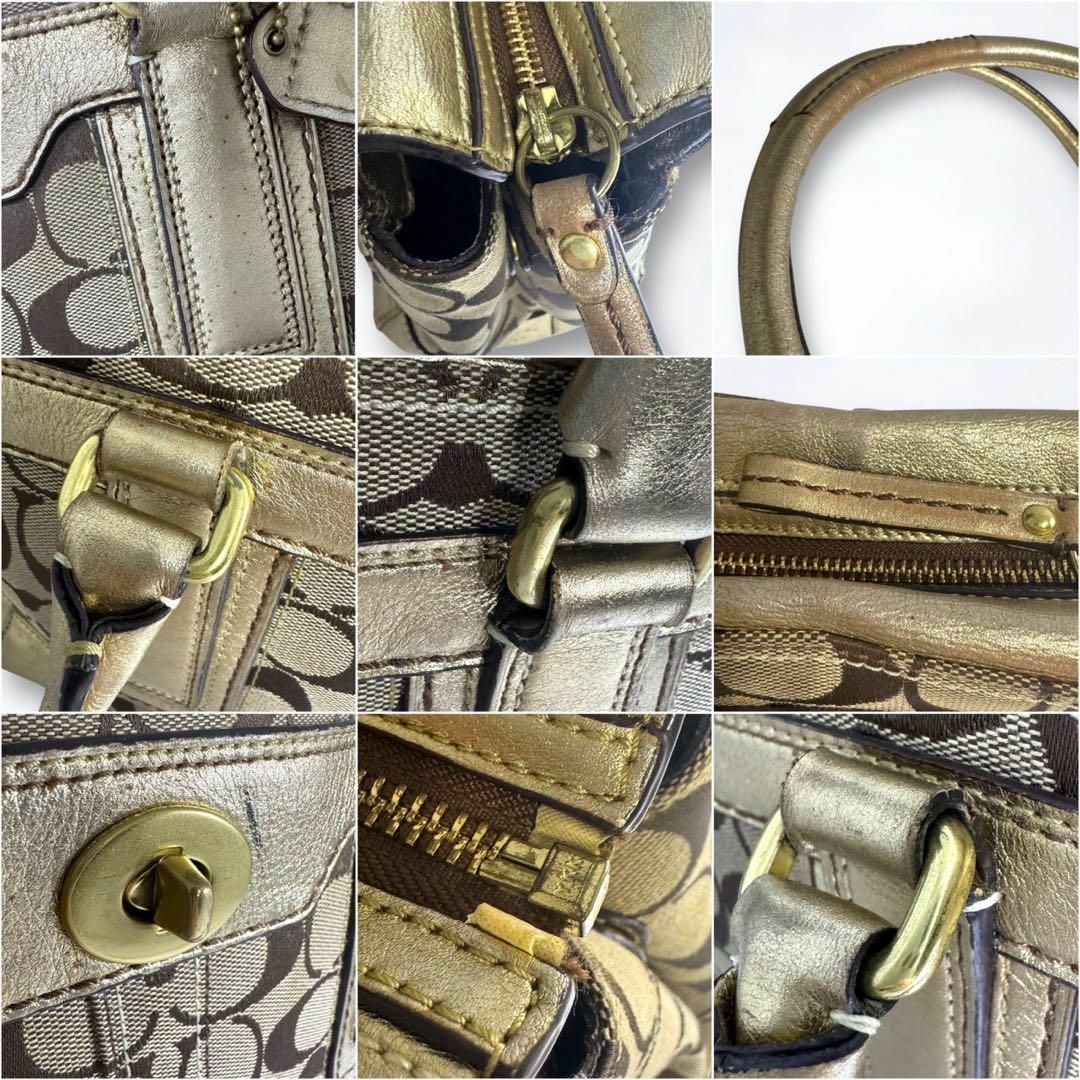 COACH - 人気 COACH コーチ シグネチャー ハンドバッグ COACH - 人気 COACH コーチ シグネチャー ハンドバッグ