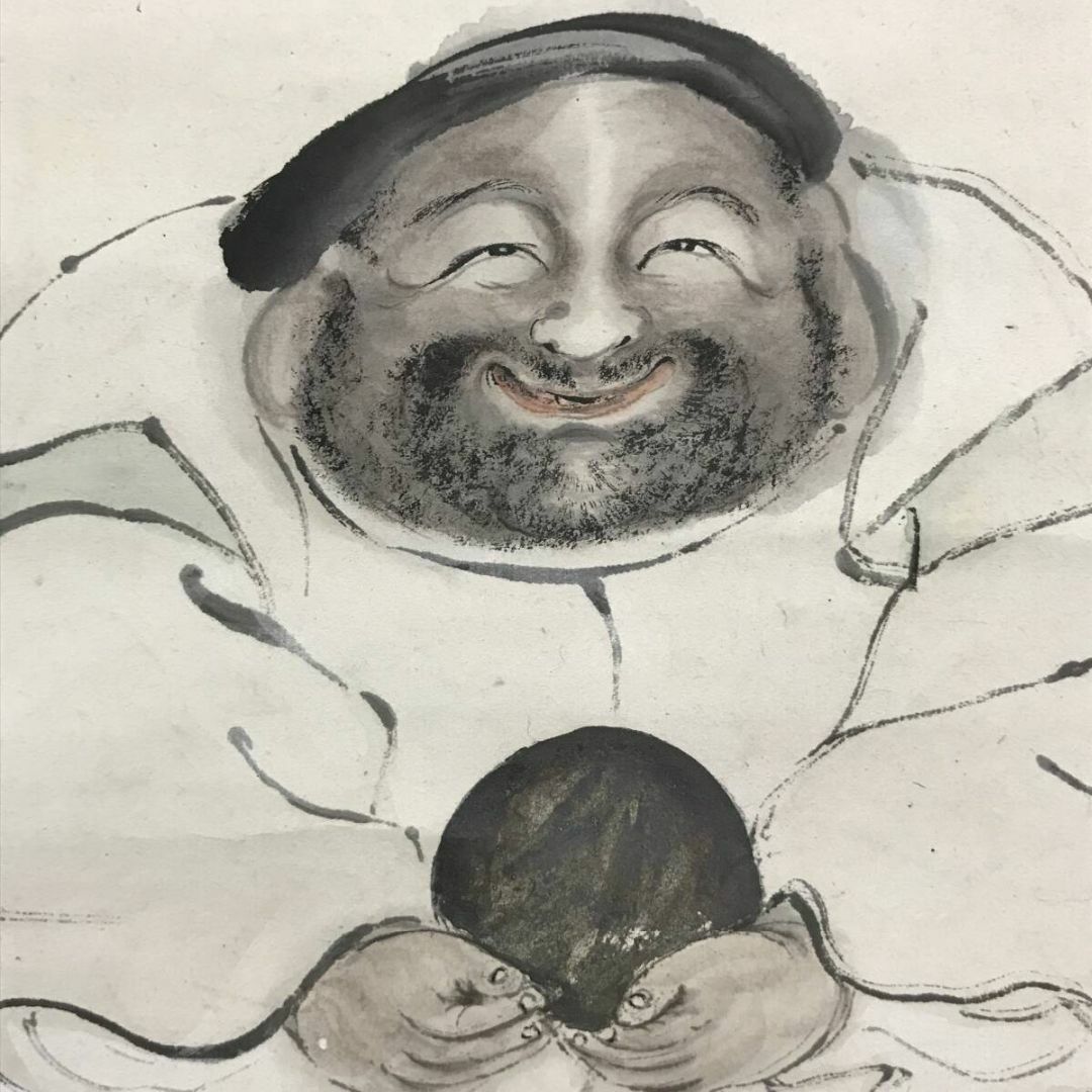 真作/天野方壷/恵比須大黒画賛/人物図/七福神/掛軸☆宝船☆AF 真作/天野方壷/恵比須大黒画賛/人物図/七福神/掛軸☆宝船☆AF