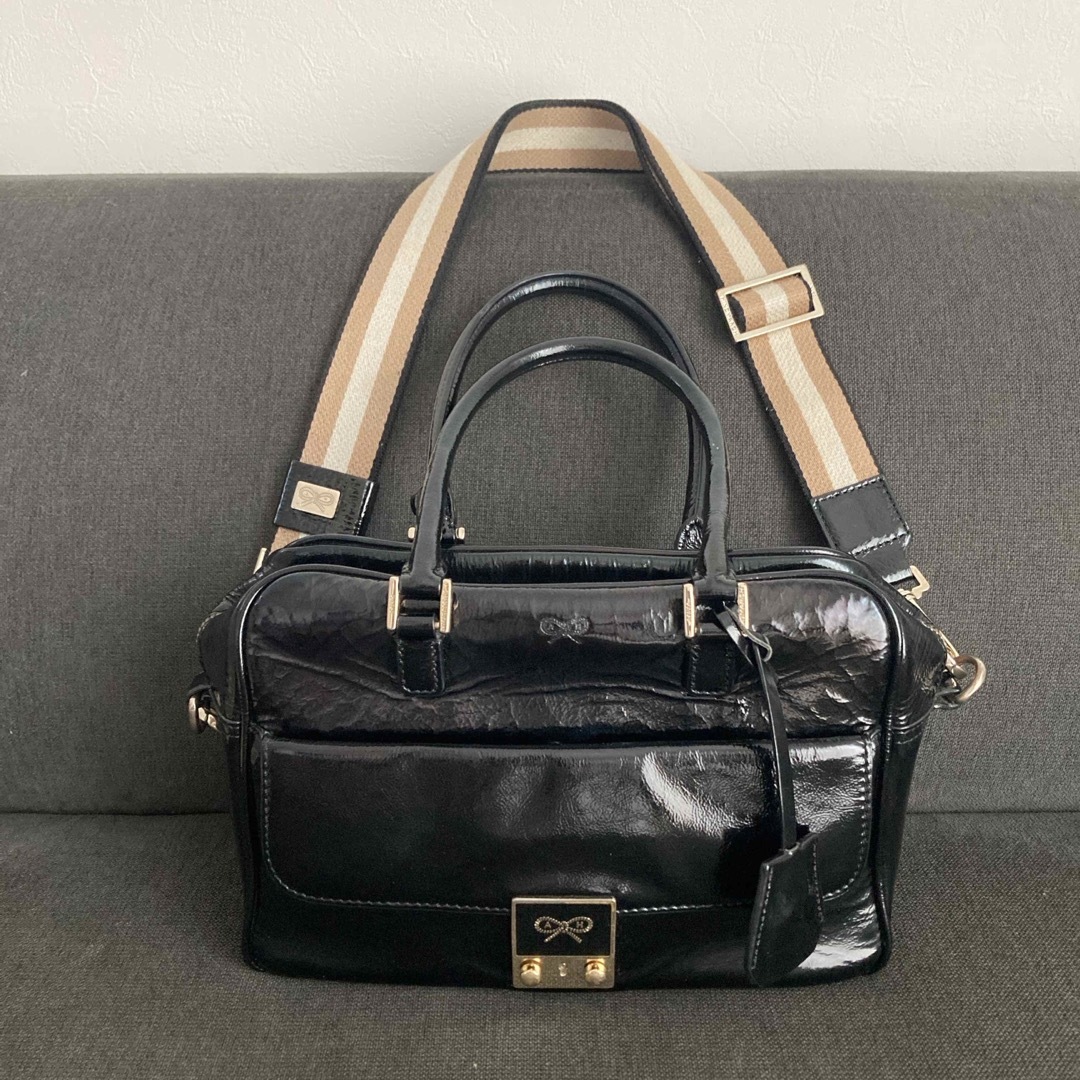ANYA HINDMARCH - アニヤ・ハインドマーチ カーカー 2way バッグ ANYA HINDMARCH - アニヤ・ハインドマーチ カーカー 2way バッグ