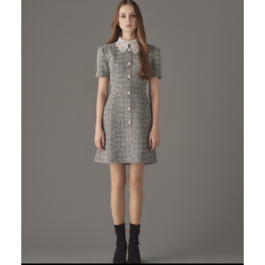 EmiriaWiz - Tweed Dress with Chemical Lace EmiriaWizの通販 EmiriaWiz - Tweed Dress with Chemical Lace EmiriaWizの通販