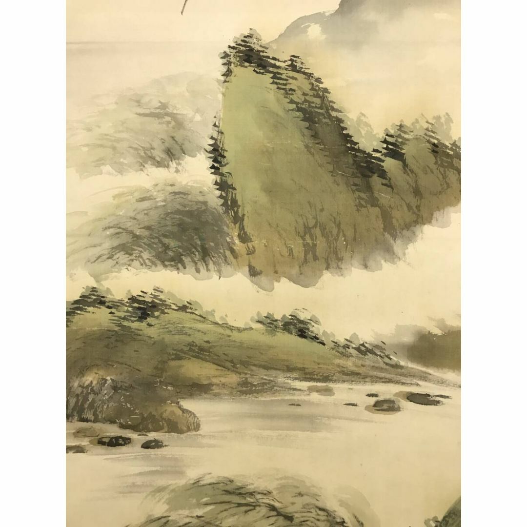 真作/竹窓/山水漁舟画賛/山水図/掛軸☆宝船☆AF-570の通販 by 真作/竹窓/山水漁舟画賛/山水図/掛軸☆宝船☆AF-570の通販 by