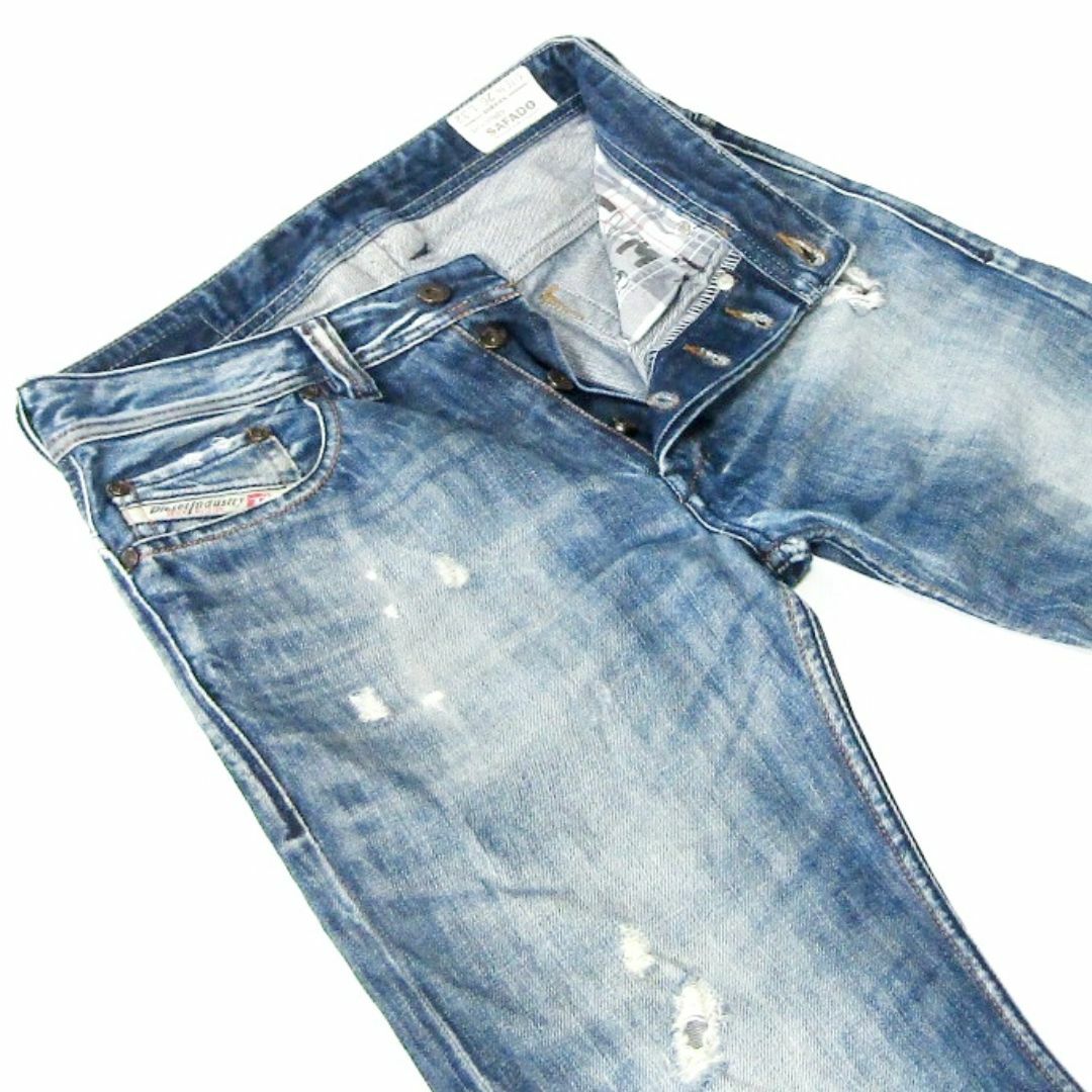 DIESEL - ディーゼルSAFADO▽スリムストレートデニム▽ダメージ DIESEL - ディーゼルSAFADO▽スリムストレートデニム▽ダメージ