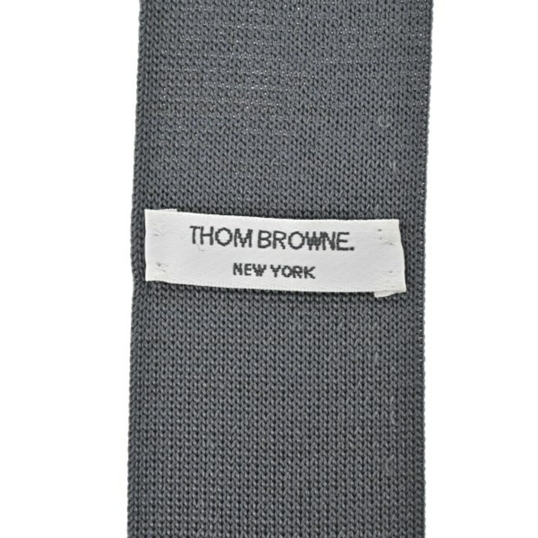 THOM BROWNE - THOM BROWNE トムブラウン ネクタイ - グレー THOM BROWNE - THOM BROWNE トムブラウン ネクタイ - グレー