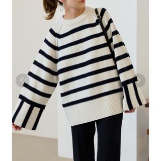 FRAMeWORK - FRAMeWORK LINEN CORD ニット ベージュ タグ付の FRAMeWORK - FRAMeWORK LINEN CORD ニット ベージュ タグ付の