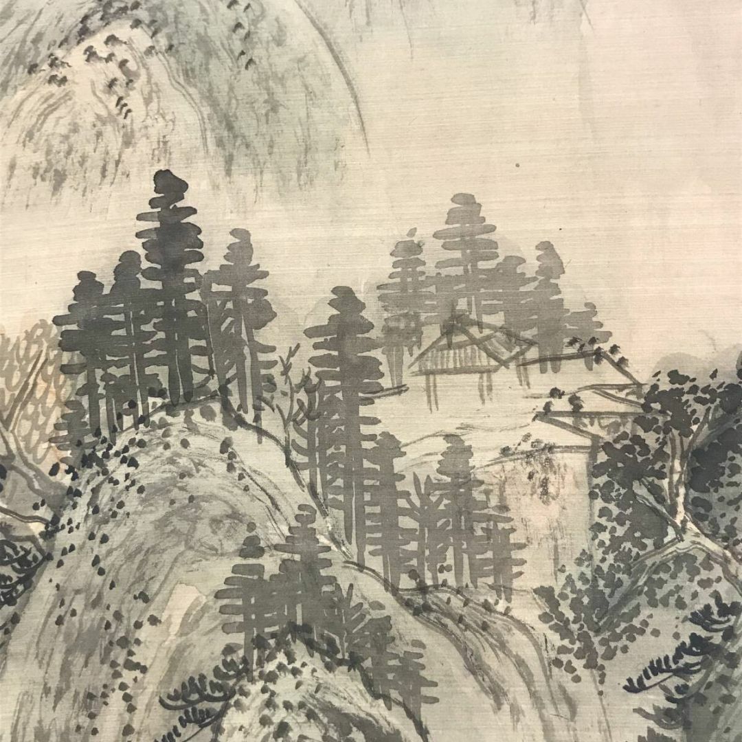 真作/凌雲/渓山幽居図/山水図/中国山水図/掛軸☆宝船☆AF-586の 真作/凌雲/渓山幽居図/山水図/中国山水図/掛軸☆宝船☆AF-586の