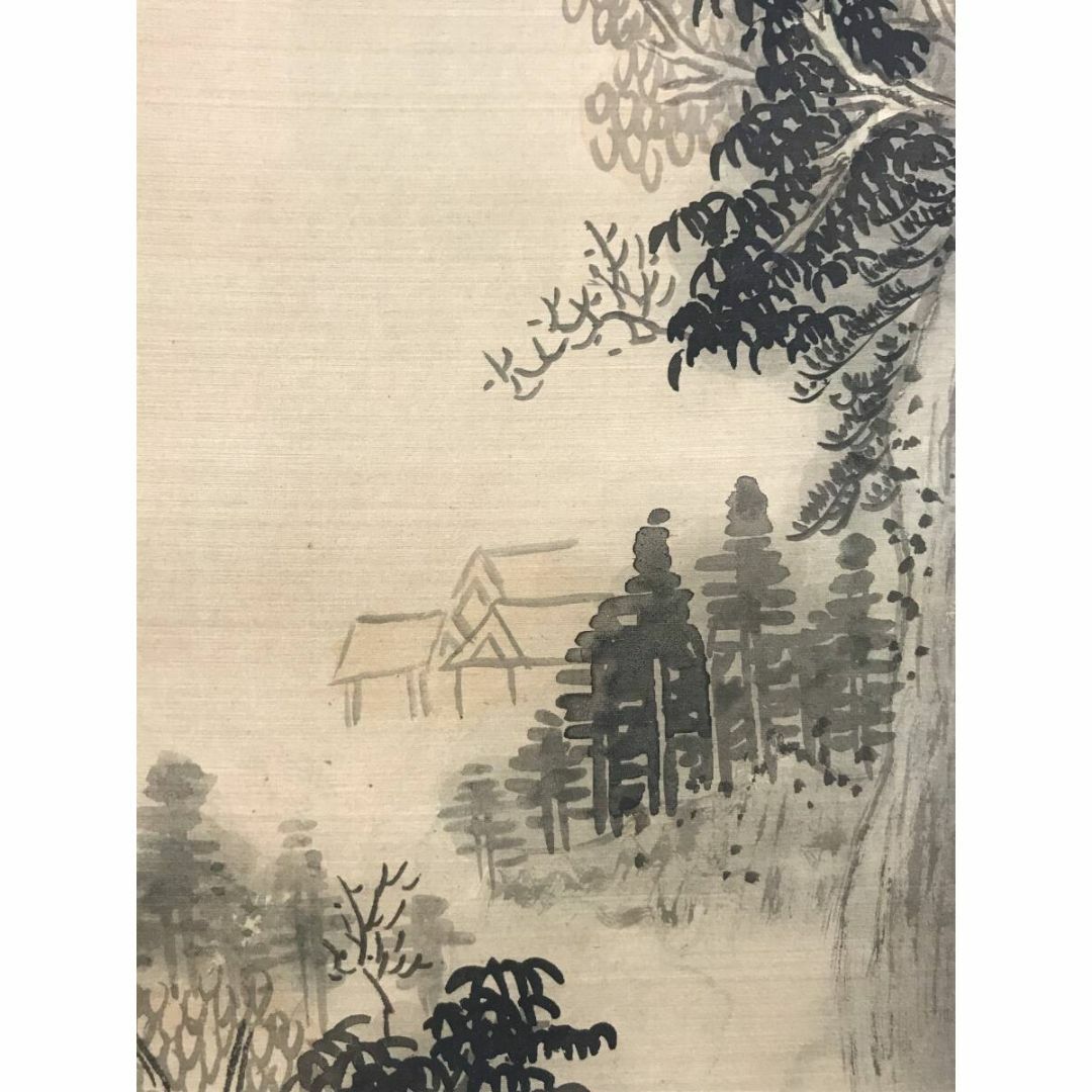 真作/凌雲/渓山幽居図/山水図/中国山水図/掛軸☆宝船☆AF-586の 真作/凌雲/渓山幽居図/山水図/中国山水図/掛軸☆宝船☆AF-586の