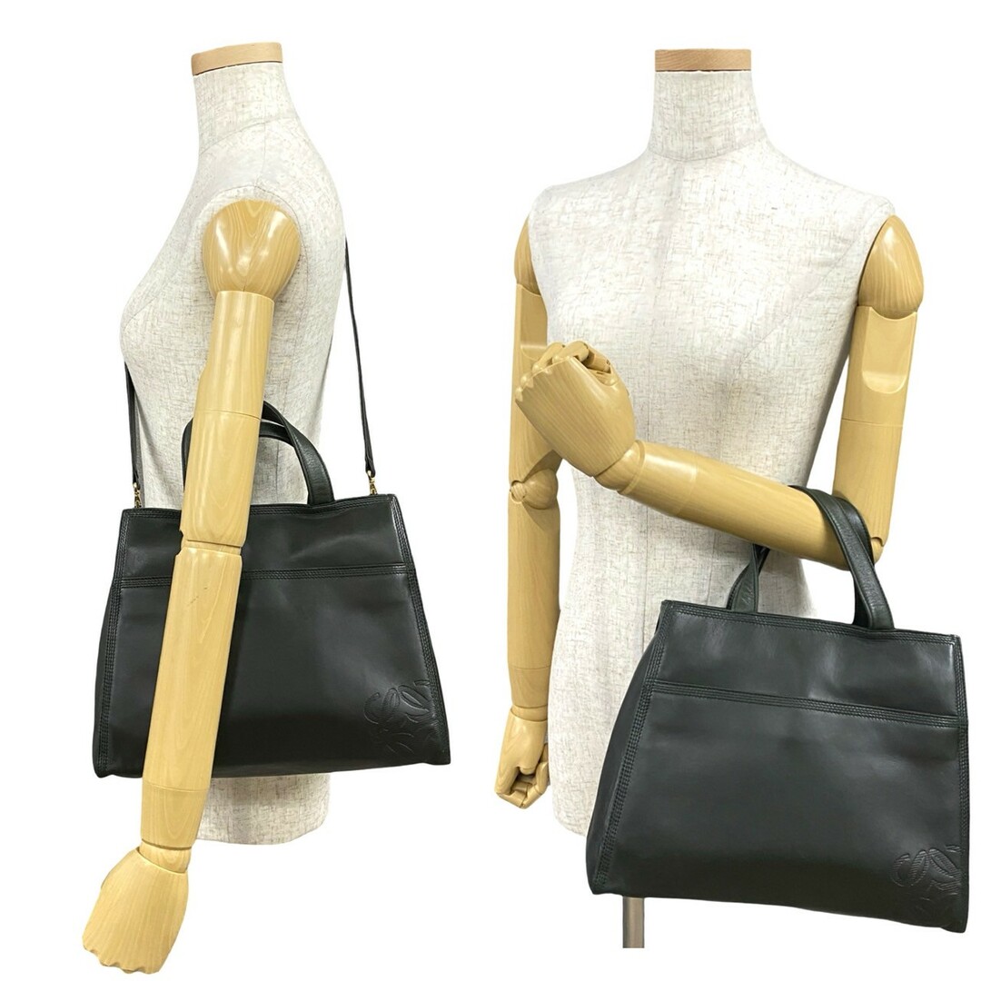 LOEWE - 極 美品 袋付 LOEWE ロエベ アナグラム ロゴ ナッパ LOEWE - 極 美品 袋付 LOEWE ロエベ アナグラム ロゴ ナッパ