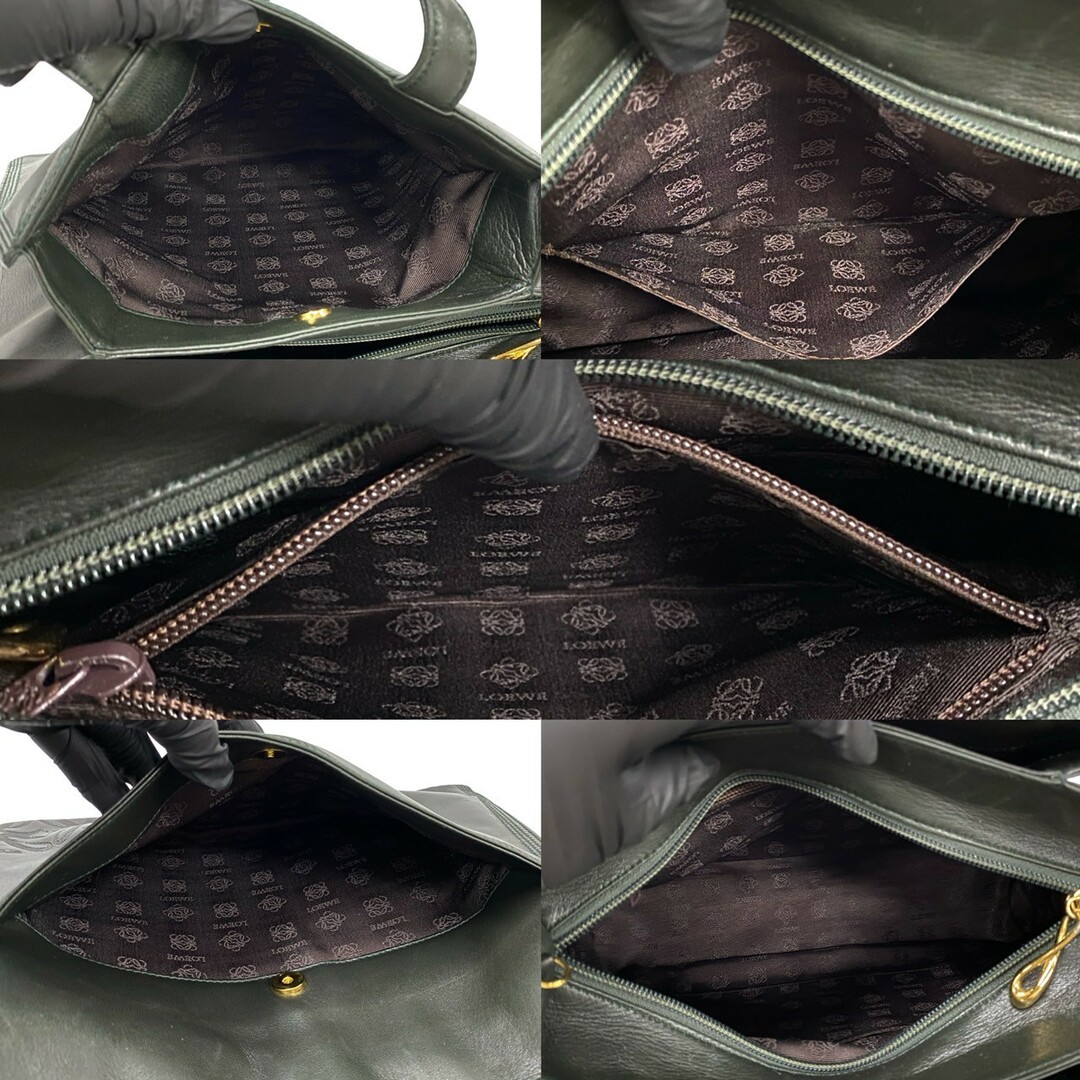 LOEWE - 極 美品 袋付 LOEWE ロエベ アナグラム ロゴ ナッパ LOEWE - 極 美品 袋付 LOEWE ロエベ アナグラム ロゴ ナッパ