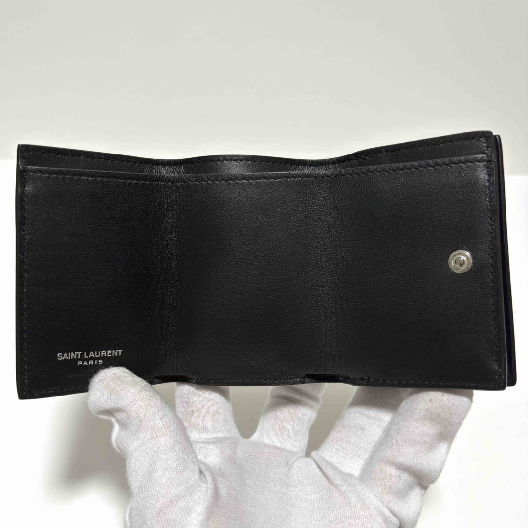 SAINT LAURENT - 159箱付✨極美品✨サンローラン 三つ折り財布 SAINT LAURENT - 159箱付✨極美品✨サンローラン 三つ折り財布
