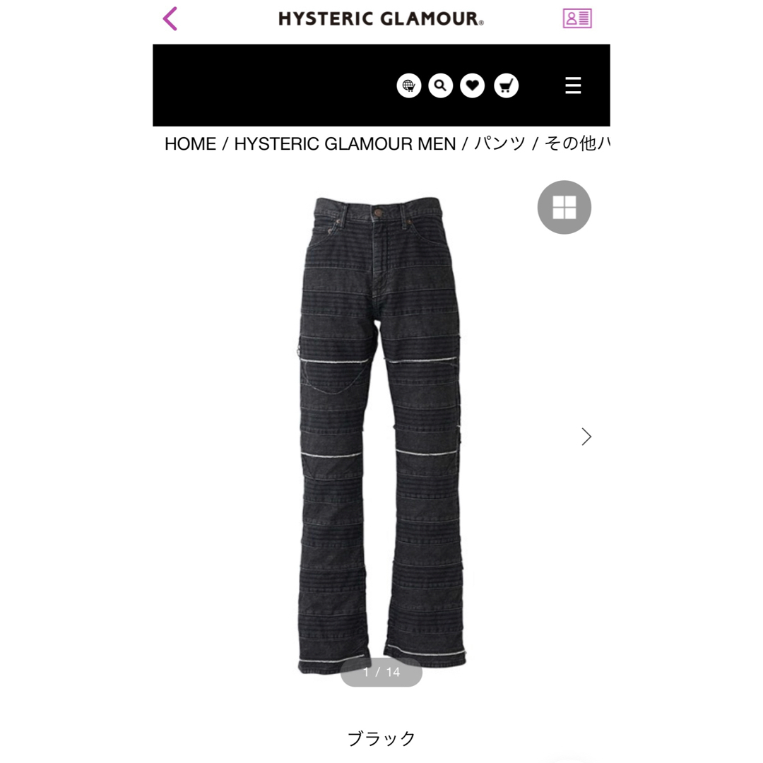 HYSTERIC GLAMOUR - ヒステリックグラマー スクラッチフレア HYSTERIC GLAMOUR - ヒステリックグラマー スクラッチフレア