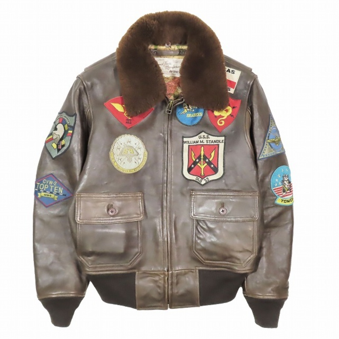 AVIREX - AVIREX TOP GUN ラムレザー G-1 フライトジャケット M AVIREX - AVIREX TOP GUN ラムレザー G-1 フライトジャケット M