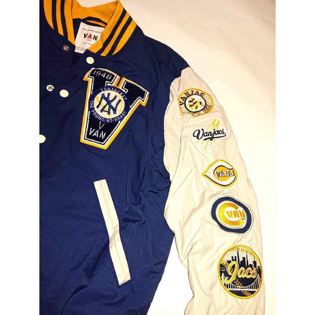 VAN Jacket - ヴァンヂャケット☆ロゴ刺繍ワッペン スタジャン VAN Jacket - ヴァンヂャケット☆ロゴ刺繍ワッペン スタジャン