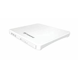(未使用･未開封品)Transcendバスパワー対応ポータブルCD/DVDドライブ スリムタイプ / Windows Mac 両対応 ホワイト 2年保証 TS8XDVDS-W(その他)