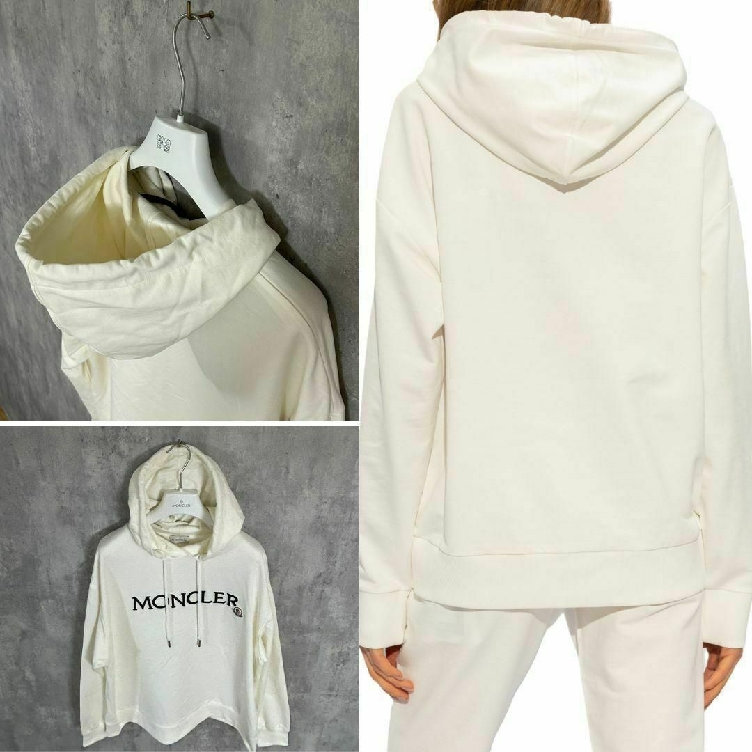 MONCLER - ☆新品未使用☆MONCLER logo patch パーカー L MONCLER - ☆新品未使用☆MONCLER logo patch パーカー L