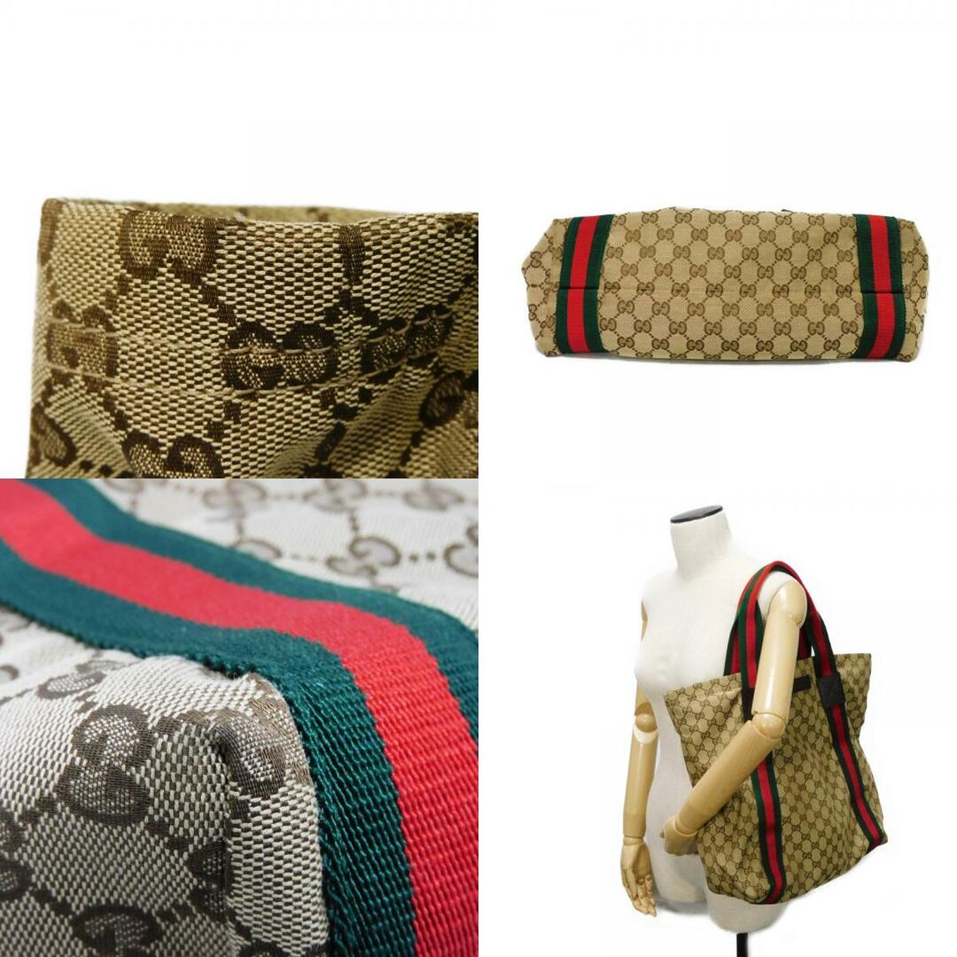 GUCCI - GUCCI グッチ シェリーライン トート ウェブ ストライプ GUCCI - GUCCI グッチ シェリーライン トート ウェブ ストライプ