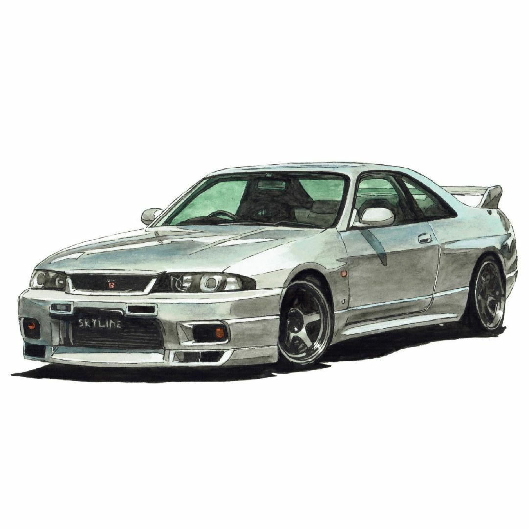 日産 - NC-706 R33/IMPUL GTR限定版画サイン額装作家平右ヱ門の 日産 - NC-706 R33/IMPUL GTR限定版画サイン額装作家平右ヱ門の