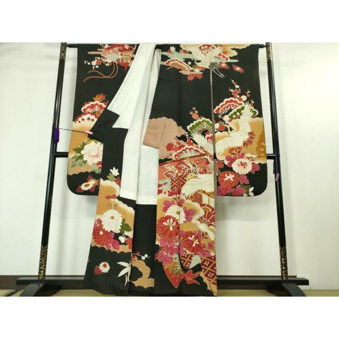 平和屋本店□極上 アンティーク 大正ロマン 振袖 駒刺繍 御所車 平和屋本店□極上 アンティーク 大正ロマン 振袖 駒刺繍 御所車