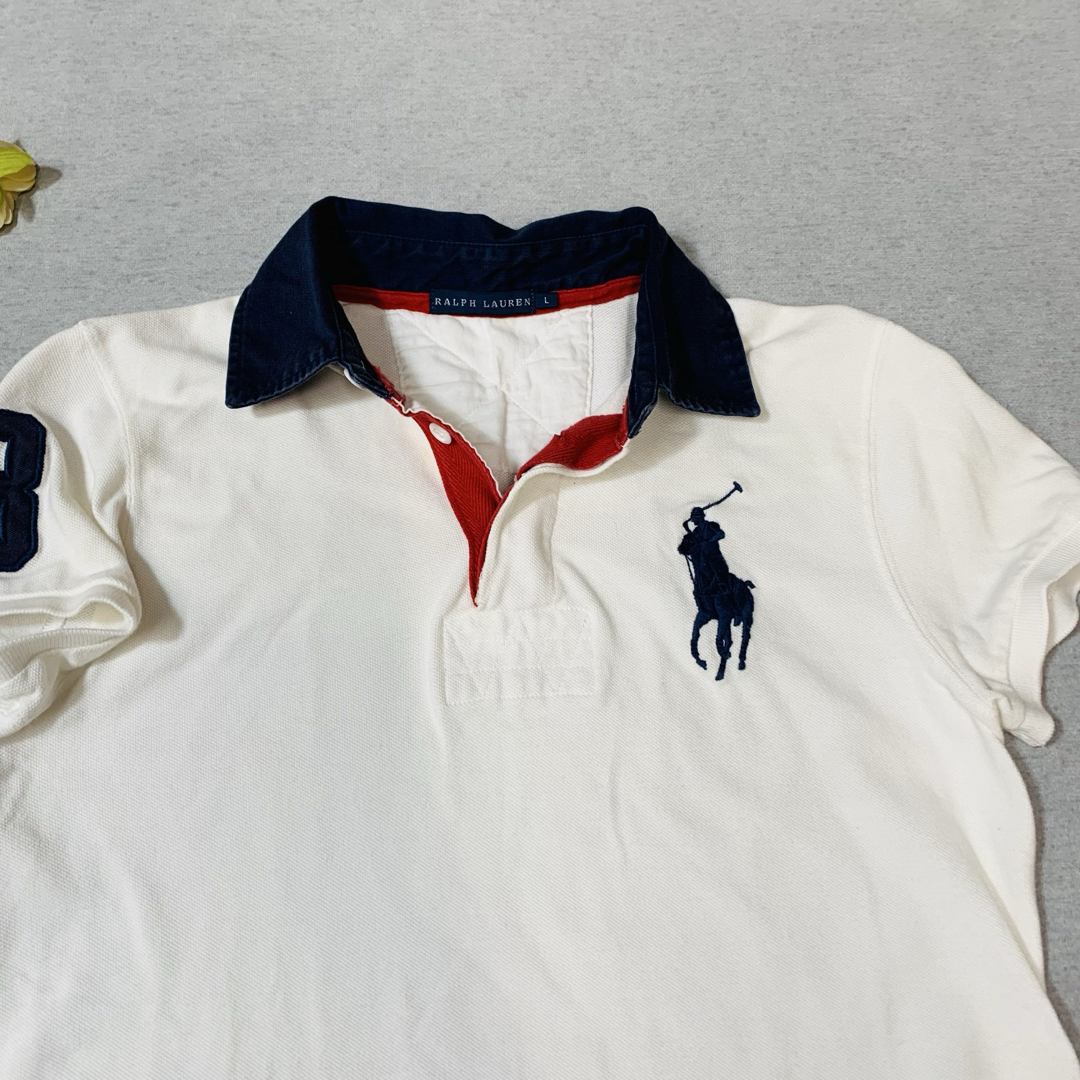 Ralph Lauren - 美品】ラルフローレン ビッグポニー刺繍 半袖 Ralph Lauren - 美品】ラルフローレン ビッグポニー刺繍 半袖