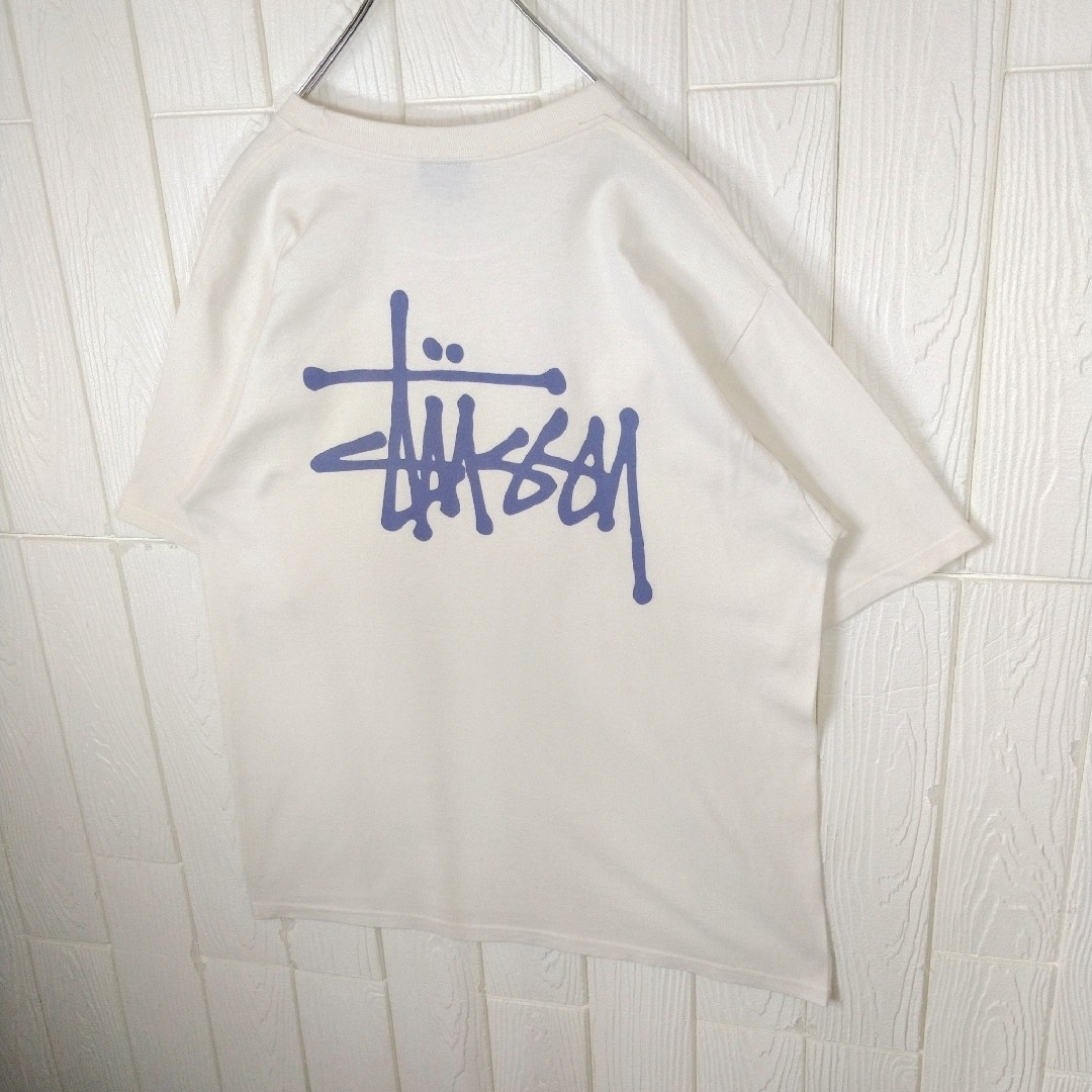 STUSSY - 【STUSSY】ショーンフォントロゴ Tシャツ クリーム STUSSY - 【STUSSY】ショーンフォントロゴ Tシャツ クリーム