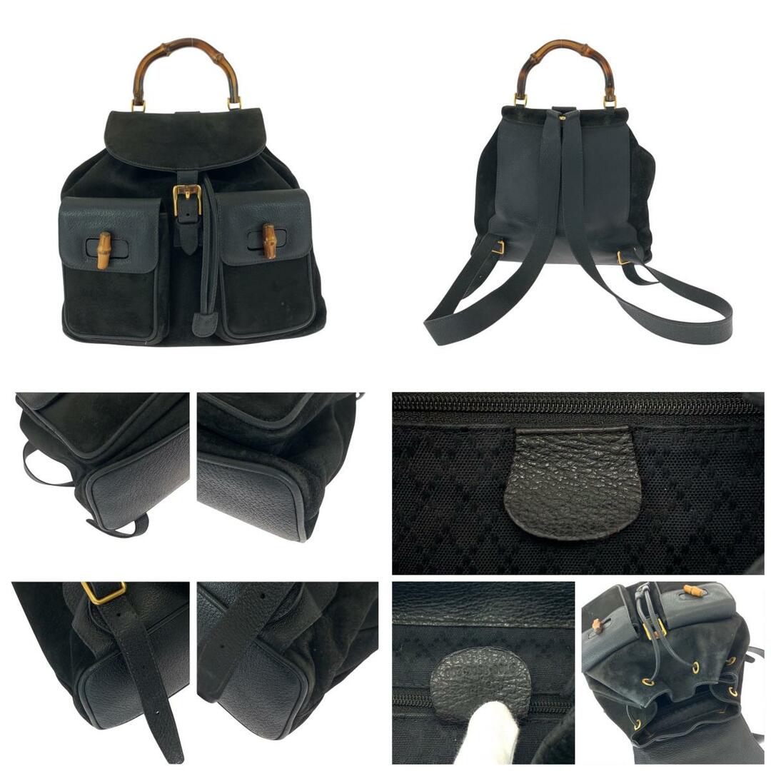 GUCCI - GUCCI グッチ バンブー ブラック 黒 ブラウン ゴールド GUCCI - GUCCI グッチ バンブー ブラック 黒 ブラウン ゴールド