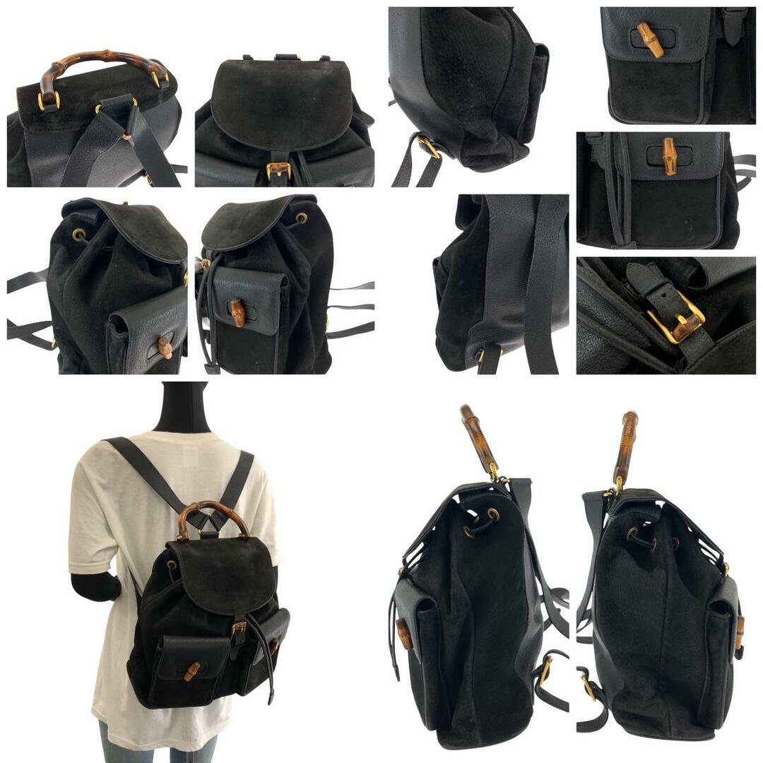 GUCCI - GUCCI グッチ バンブー ブラック 黒 ブラウン ゴールド GUCCI - GUCCI グッチ バンブー ブラック 黒 ブラウン ゴールド