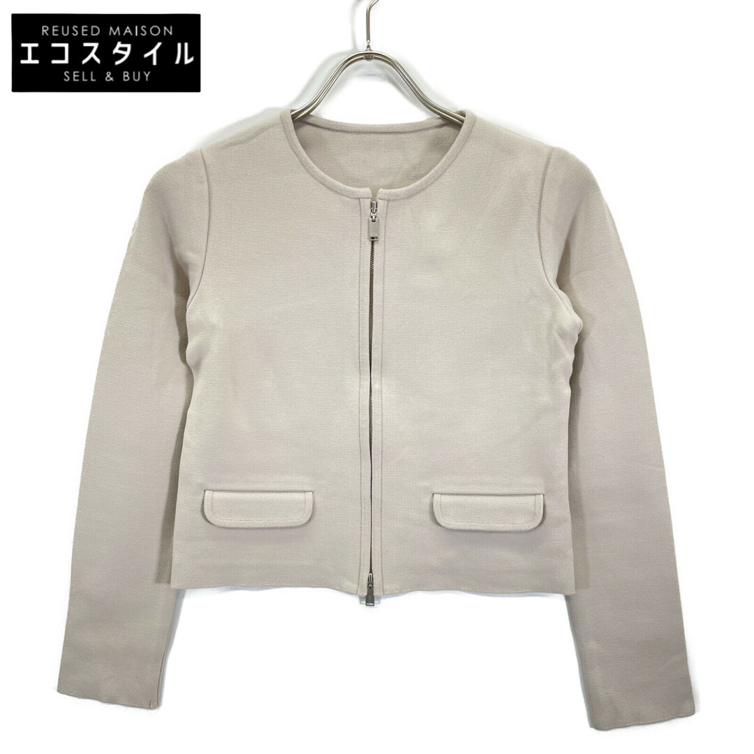 FOXEY - フォクシー 38054 ベージュ Urban Standard ニットジャケット 38 FOXEY - フォクシー 38054 ベージュ Urban Standard ニットジャケット 38