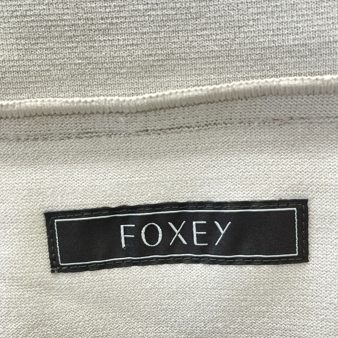FOXEY - フォクシー 38054 ベージュ Urban Standard ニットジャケット 38 FOXEY - フォクシー 38054 ベージュ Urban Standard ニットジャケット 38