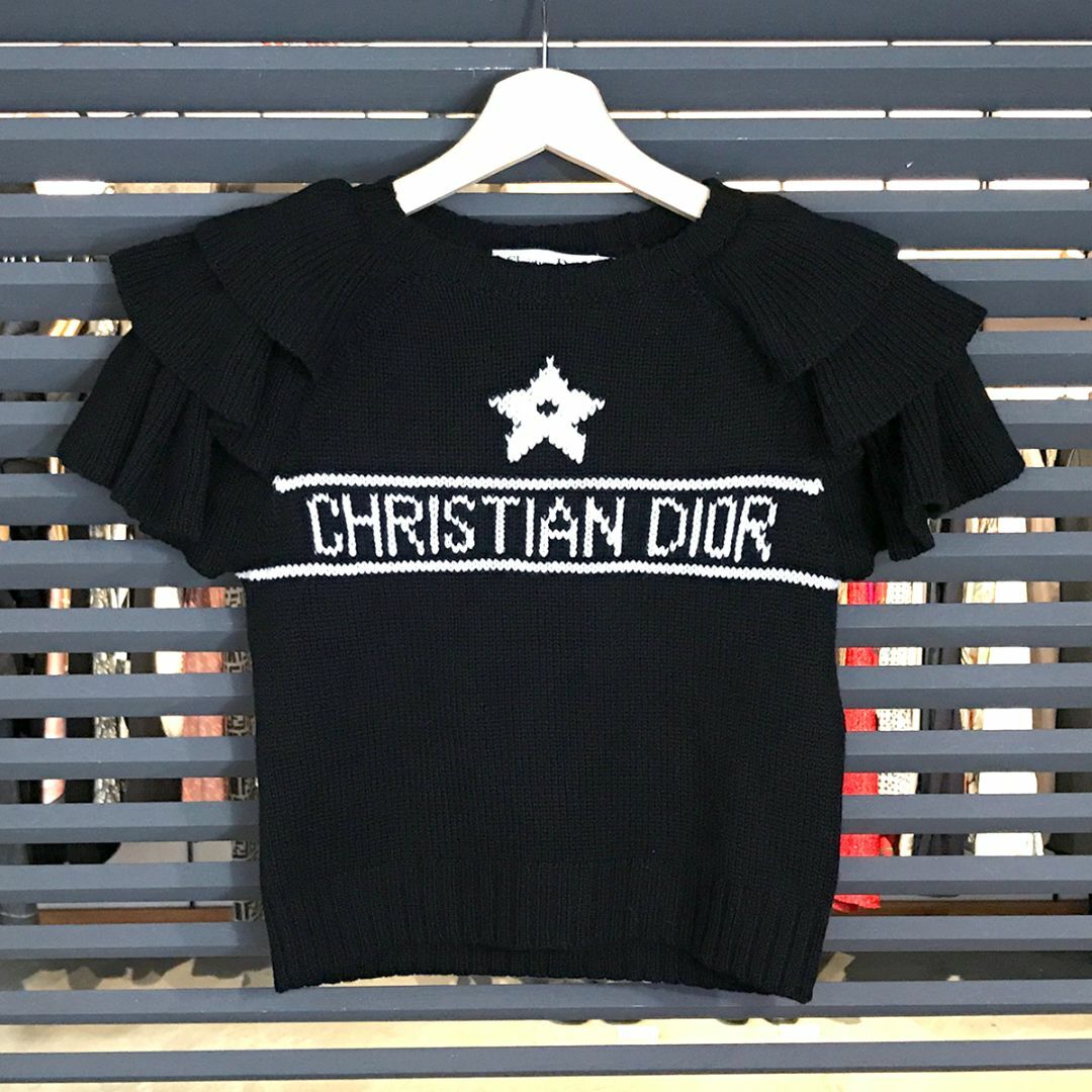 Christian Dior - 超美品 ディオール クロップド丈 フリル 半袖 Christian Dior - 超美品 ディオール クロップド丈 フリル 半袖