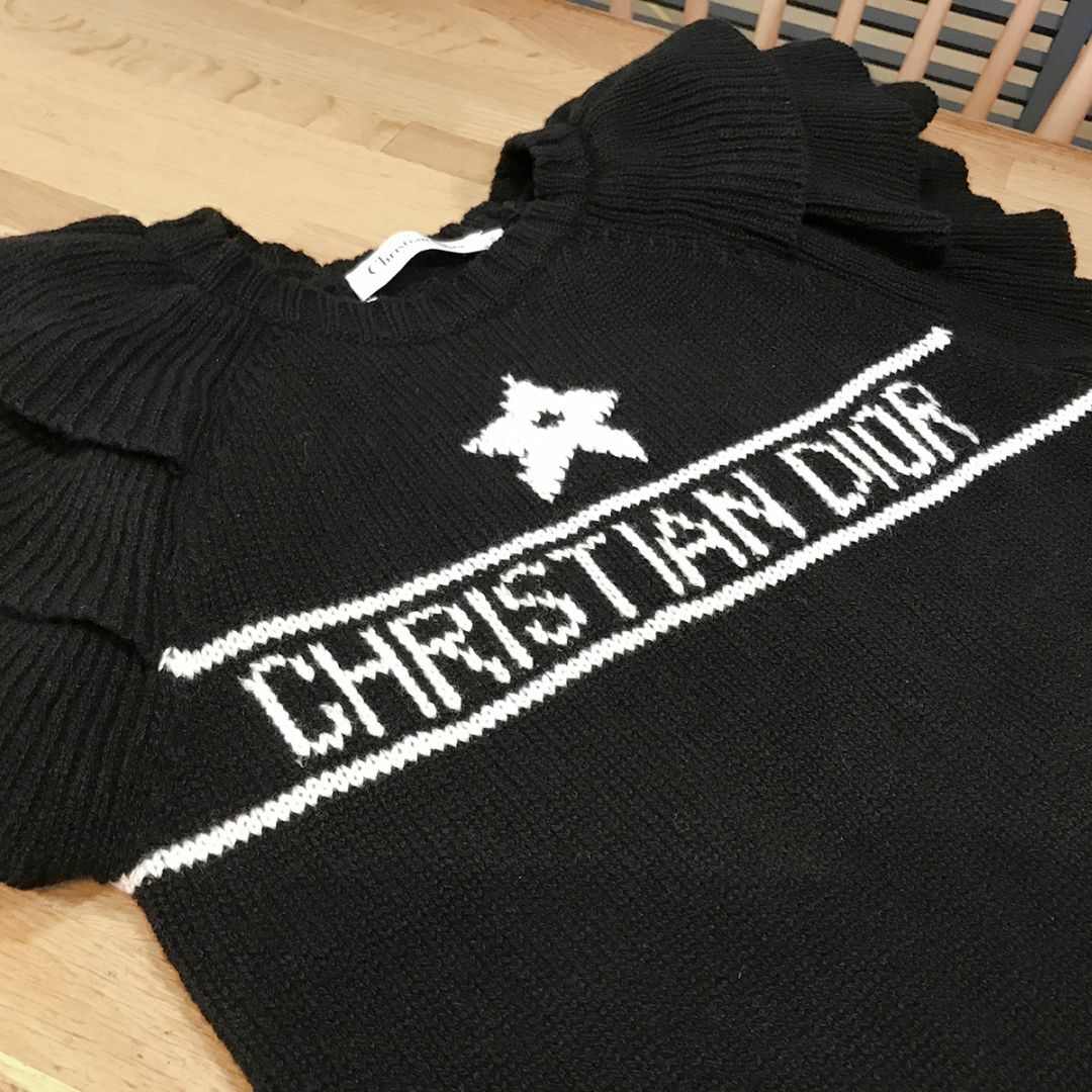 Christian Dior - 超美品 ディオール クロップド丈 フリル 半袖 Christian Dior - 超美品 ディオール クロップド丈 フリル 半袖
