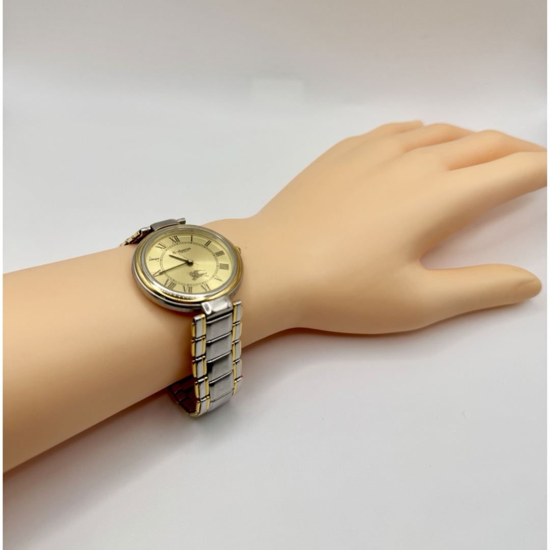 BURBERRY - BURBERRY バーバリー QZ ゴールド文字盤 8000 メンズ BURBERRY - BURBERRY バーバリー QZ ゴールド文字盤 8000 メンズ
