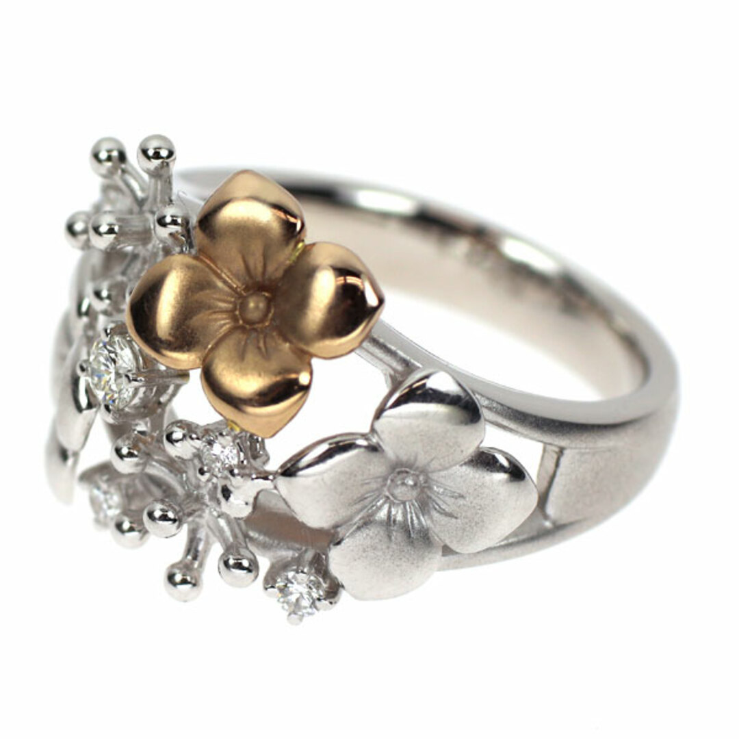 TASAKI - 田崎真珠 K18WG/PG ダイヤモンド リング 0.16ct TASAKI - 田崎真珠 K18WG/PG ダイヤモンド リング 0.16ct