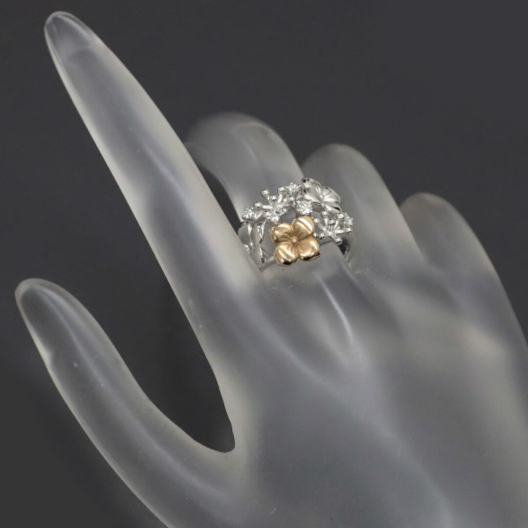 TASAKI - 田崎真珠 K18WG/PG ダイヤモンド リング 0.16ct TASAKI - 田崎真珠 K18WG/PG ダイヤモンド リング 0.16ct