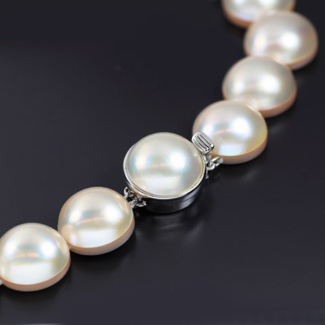 TASAKI - 田崎真珠 SV マベパール ネックレス 径約13.1-14.5mmの TASAKI - 田崎真珠 SV マベパール ネックレス 径約13.1-14.5mmの