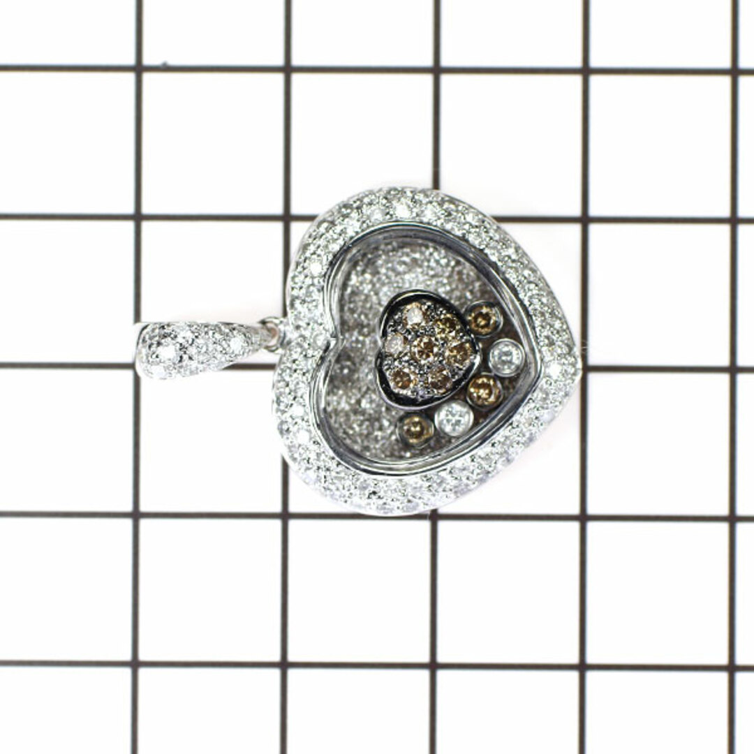 K18WG ダイヤモンド ペンダントトップ 1.50ct ハートの通販 by K18WG ダイヤモンド ペンダントトップ 1.50ct ハートの通販 by