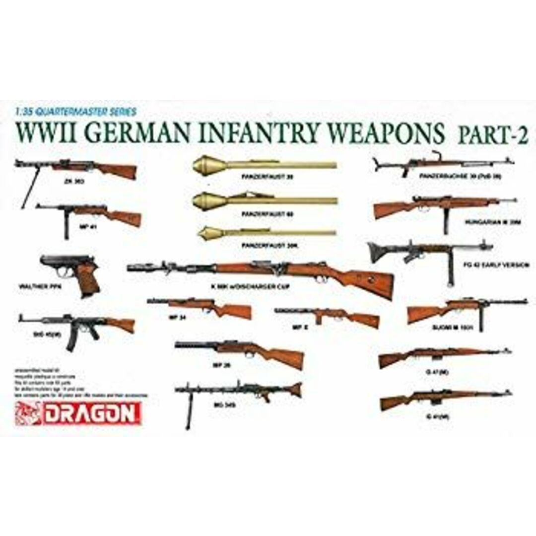(未使用・未開封品) ドラゴン 1/35 WW.II ドイツ軍 歩兵用 ウエポン 銃器 セットII kmdlckf エンタメ/ホビーのエンタメ その他(その他)の商品写真