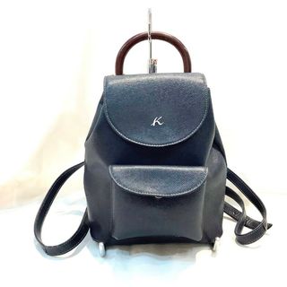 Kitamura - 【極美品】キタムラ ネイビー レザー バックパック Kitamura - 【極美品】キタムラ ネイビー レザー バックパック