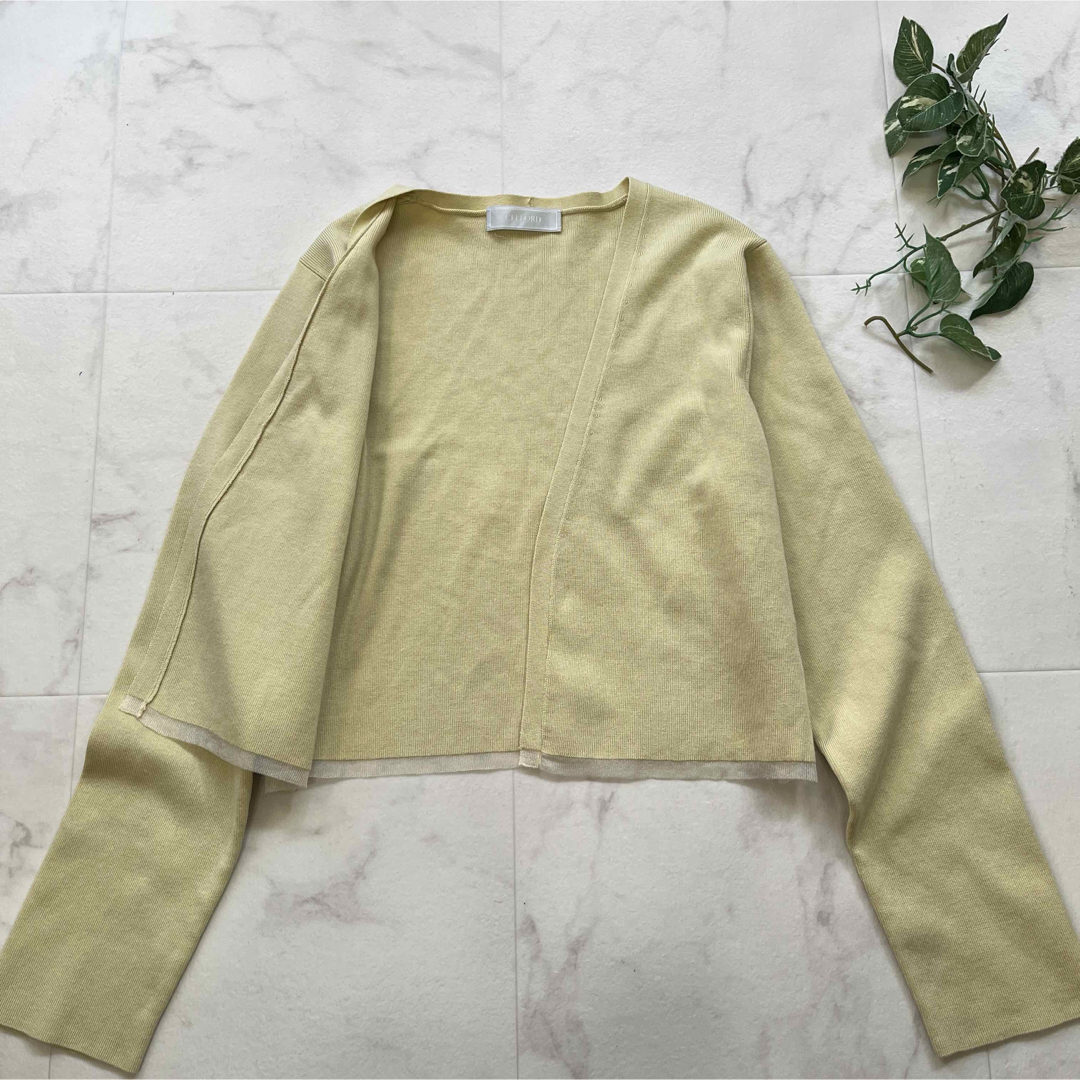 CELFORD - 美品 CELFORD ショート丈カーディガン ニット ノー CELFORD - 美品 CELFORD ショート丈カーディガン ニット ノー