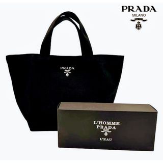 PRADA - プラダ ナイロン×レザー 三角プレートロゴ ハンド PRADA - プラダ ナイロン×レザー 三角プレートロゴ ハンド