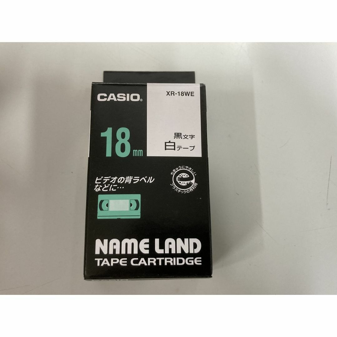 CASIO - □CASIO□ネームランドテープ 黒文字/白テープ□XR-18WE CASIO - □CASIO□ネームランドテープ 黒文字/白テープ□XR-18WE