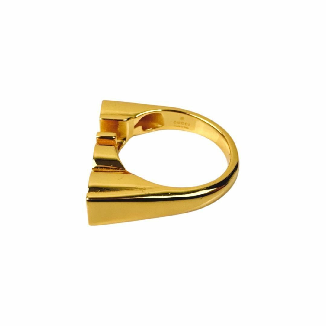 GUCCI - GUCCI リング 指輪 ロゴ ゴールド 現行の通販 by GUCCI - GUCCI リング 指輪 ロゴ ゴールド 現行の通販 by