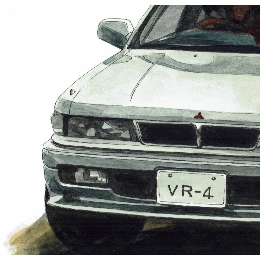 三菱 - NC-698ギャランVR-4限定版画サイン額装作家平右ヱ門の 三菱 - NC-698ギャランVR-4限定版画サイン額装作家平右ヱ門の