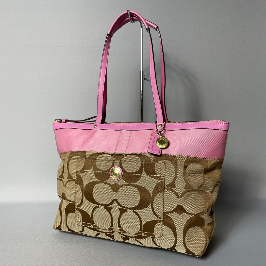 COACH - 2502-308|美品|コーチ シグネチャー トートバッグ COACH - 2502-308|美品|コーチ シグネチャー トートバッグ