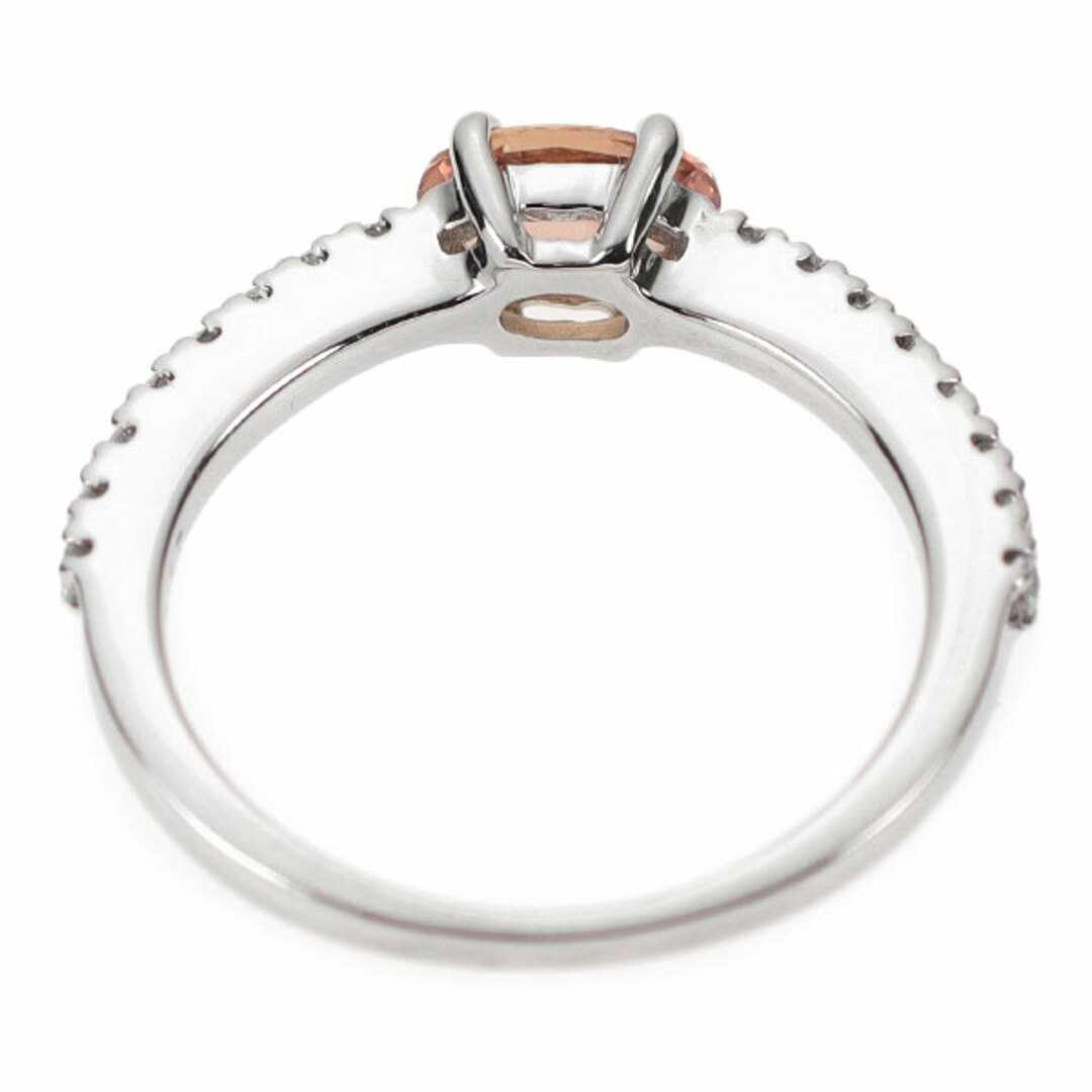 Pt900 パパラチア サファイア ダイヤモンド リング 0.488ct D0 Pt900 パパラチア サファイア ダイヤモンド リング 0.488ct D0